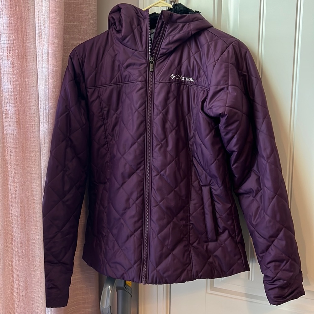 Columbia fuzzy lined jacket